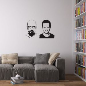 jesse and heisenberg wall art