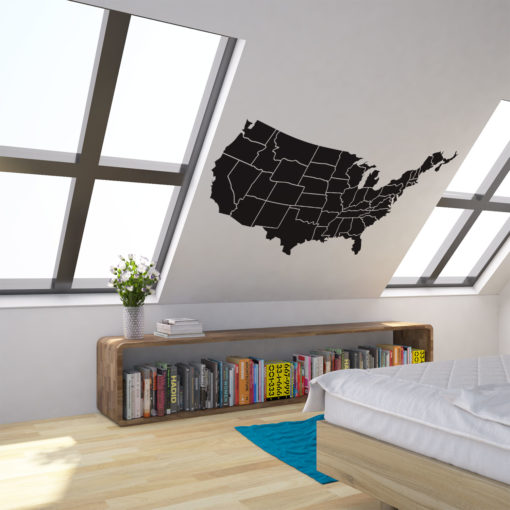 Map of United States of America Wall Art