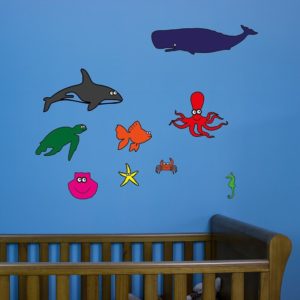 ocean creatures sticker pack
