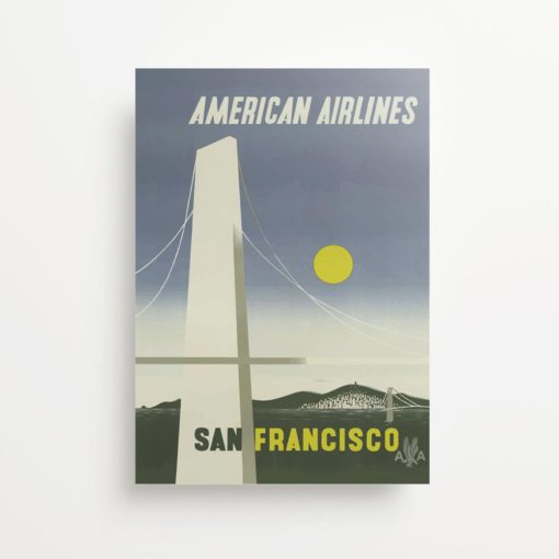 “San Francisco California” Vintage Travel Ad Giclee Print